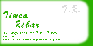 timea ribar business card